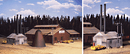 Walthers 933-3058 Mountain Lumber Company Sawmill Kit, HO
