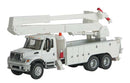 Walthers SceneMaster 949-11754 International(R) 7600 Utility Truck with Bucket Lift - Assembled - White, Utility Company Decals, HO Scale