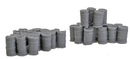 Bar Mills 1002  55 GALLON DRUMS Asst, N Scale