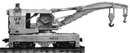 Tichy Train Group 2700 120-Ton Brownhoist Crane - Kit, N Scale