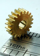 Northwest Short Line 14020-6 Reverse Worm Gear - Brass 3/32" Bore (.0937") -- 20 Teeth, 0.306 Outside Diameter, All Scales