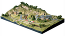 Woodland Scenics 1482 Scenic Ridge Lightweight Layout Kit, N Scale