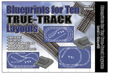 Atlas Model Railroad Co. 150-15 Book -- Blueprints for 10 True-Track Layouts (44 Pages)