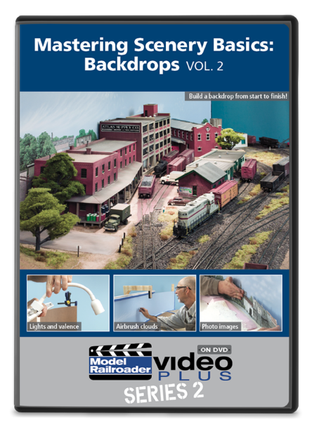 Model Railroader Video Plus 15335 Mastering Scenery Basics: Backdrops DVD Vol. 2