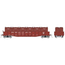 Rapido 194006A HO G22b Gondola w/containers: PRR - Shadow Keystone (AB brakes): Single Car