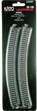 Kato USA 20140 R381-30d R15-30 CURVE 4pk, N Scale