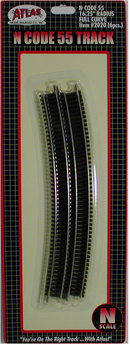 Atlas 2020 N C55 16.25' RADIUS 6pc, N Scale