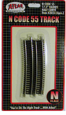 Atlas 2023 C55 1/2 17.5' RADIUS 6pc, N Scale