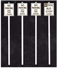 Tichy Train Group 2066 O NO PARKING SIGNS