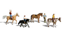 Woodland Scenics A2159 Horseback Riders, N Scale