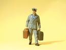 Preiser Kg 45511 Working People -- US Porter w/Luggage, G Scale
