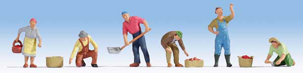 Noch Gmbh 15613 Gardeners -- 6 Figures and Accessories, HO