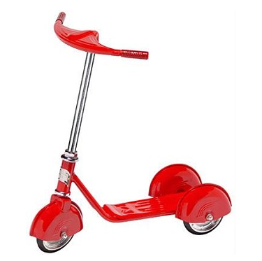 Morgan Cycle 31214 Retro Style 3 Wheel Scooter RED