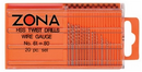 Zona Tools 37150 #61-#80 High Speed DRILL BIT SET 20pc