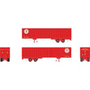 Rapido 403029 HO scale 40' Fruehauf Exterior-Post Volume Van - PRR 1960s: