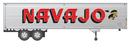Rapido 403043 HO scale 40' Fruehauf Fluted Side Volume Van - Navajo: