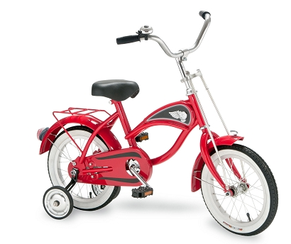 Morgan Cycle 41113 14" Cruiser Bicycle with Training Wheels RED