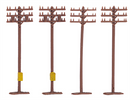 Bachmann 42506 Telephone Poles (12 pieces), N Scale