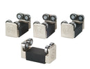 Bachmann 42901 E-Z Riders with Ball Bearing Rollers (HO/On30 Scale) - HO Scale