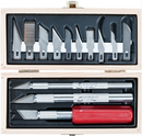 Excel Tools 44382 WOODEN BOX HOBBY KNIFE SET