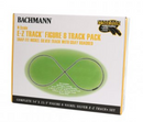 Bachmann 44878 Figure-8 Track Pack - E-Z Track -- 54 x 23-1/2" 137.2 x 59.7cm Set-Up Area, N Scale