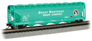 Bachmann 17561 Canadian Cylindrical 4-Bay Grain Hopper - Ready to Run - Silver Series(R) -- Great Northern 27429 (Glacier Green), N Scale