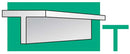 Evergreen Scale Models 768 14" Styrene T-Beam/Column - .257 x .085" pkg(2), A Scale
