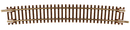 Atlas Model Railroad Co. 150-2029 Code 55 Track w/Nickel-Silver Rail & Brown Ties -- 21-1/4" Radius Curve Half Section pkg(6), N Scale