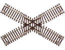 Atlas Model Railroad Co. 150-2044 Code 55 Track w/Nickel-Silver Rail & Brown Ties -- 60-Degree Crossing, N Scale