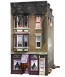 Woodland Scenics 5051 Betty's Burning Building, HO