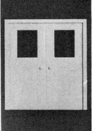 PikeStuff 1111 Double Door w/Window, HO Scale