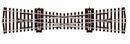 Peco 552-SL180 Code 75 Streamline Track -- Single Slip, Insulfrog, HO