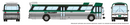 Rapido 573002 1/160 New Look Bus - GO Transit, N Scale