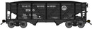 Bluford Shops 63124 2 Bay War Emergency Composite Hopper, Baltimore & Ohio 13 Great States