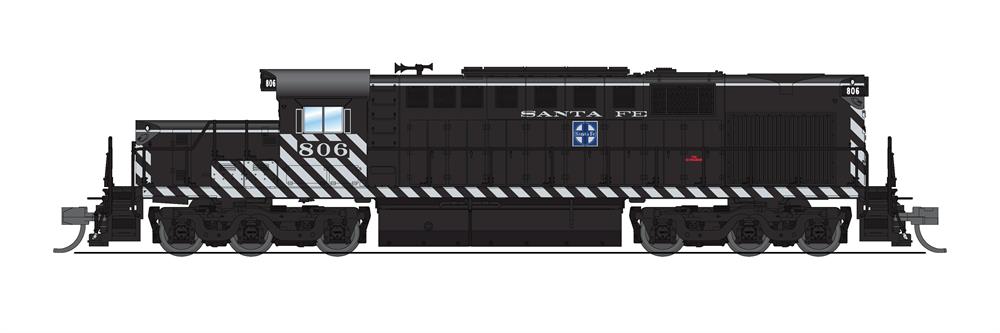 BLI 6612 Alco RSD-15, ATSF #806, As-Delivered Zebra Stripes, Paragon4
