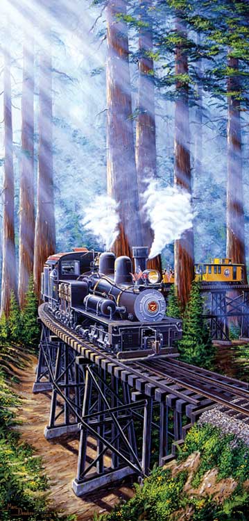 Train Enthusiast Vendors 69931 Puzzle -- Redwood Sidewinder (1000 Pieces)