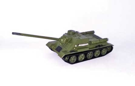 Herpa Models 746663 Su 85 Battle Tank - Assembled -- Soviet Army (olive), HO Scale