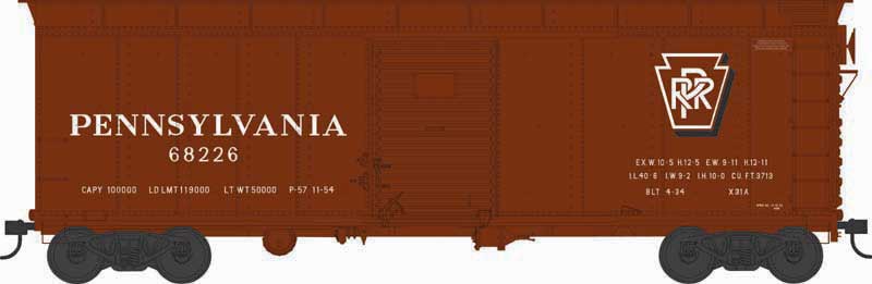 PREORDER Bowser 43333 HO X31A Single-Door Round Inset Roof Boxcar - Re