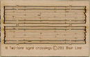 Blair Line 20 Wood Grade Crossing - Kit -- Laser-Cut Wood Kit - Rough-Cut Two Lane pkg(2) 1-13/16" Long, N Scale