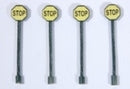 JL Innovative Design 852 Custom Street Signs - Stop (yellow), HO Scale