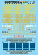 Microscale Industries 87-1181 CSX Transportation - CSX -- Diesel Numbers (Light & Dark Yellow) & Data, HO Scale