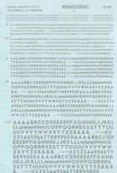 Microscale Industries 90164 Alphabets & Numbers - Union Pacific Style - No Outline -- Silver, HO Scale