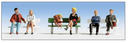 Walthers SceneMaster 949-6057 Seated People pkg(6) -- Set