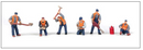 Walthers SceneMaster 949-6066 Railroad Track Workers pkg(6) -- Set