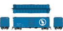 Rapido 155007A GN 40' 12-Panel Boxcar w/Late Improved Dreadnaught Ends - Ready to Run - Great Northern (Big Sky Blue, white, Large Rocky Silhouette), HO