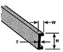 Plastruct 90042 C-3 8pk CHANNEL 3/32