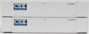 Jacksonville Terminal Company 535009 CSX Intermodal 53' HIGH CUBE 6-42-6 corrugated containers with Magnetic system, Corrugated-side. JTC