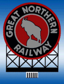 Miller Engineering Animation 883201, Great Northern Size 4.4" Tall x 4.3" wide. Suitable for HO/O Scales