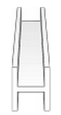 Evergreen Scale 283 .100 H COLUMN