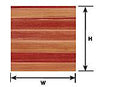 Plastruct 91533 Patterned Sheets - Flooring - Planking - .020 x 7 x 12" Sheets pkg(2) -- .250" White Planks, G Scale